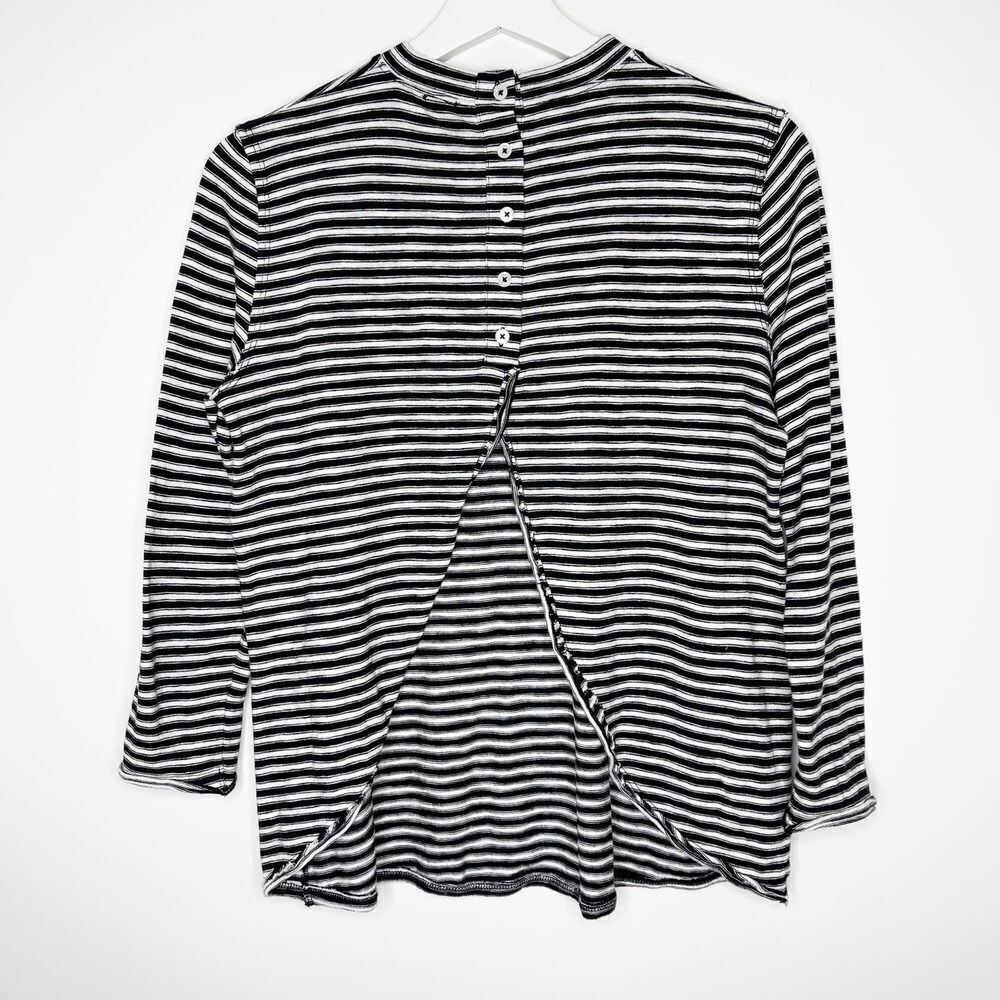 FREE PEOPLE Mod Stripe Open Back Blouse - Picture 3 of 10